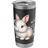 Storybook Meadow Bunny Illustration Stainless Steel Insulated Tumbler