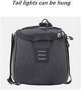 HOMPER Cycle Saddle Rear Rack Pannier Bag 7L Black with Shoulder Strap view 6