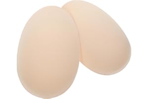 FOYTOKI 's Professional Pads 2pcs Khaki Self-Adhesive Silicone Push-up Muscle Pads Portable Chest