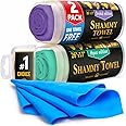 Premium Shammy Cloth for Car Drying - 2pk +1 Free (26"x17") - Super Absorbent Chamois Towel for Car - Scratch-Free, Reusable & Soft