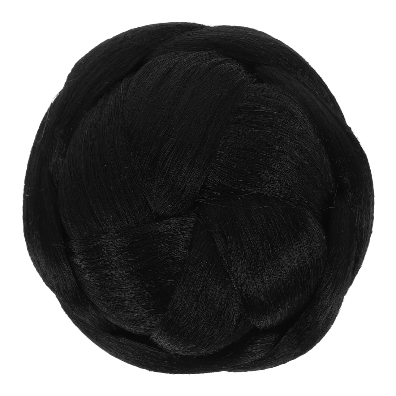 FRCOLOR Braided Hair Chignon Bun Claw in Hairpiece Synthetic Wavy Hair Extension for Women Easy Diy Hairstyles Travel and Special Occasions