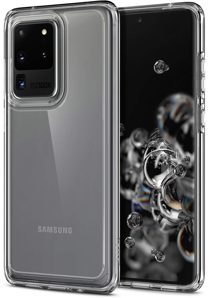 Spigen Ultra Hybrid Case Compatible with Samsung Galaxy S20 Ultra - Crystal Clear