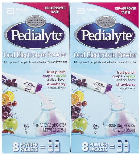 Pedialyte Powder Packs - Assorted Flavors - 0.3 oz - 8 ct Model: SFS ONLY (Newborn, Child, Infant)
