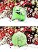 Woowell 24ct Green Shatterproof Christmas Tree Ornaments Large Size 2.36