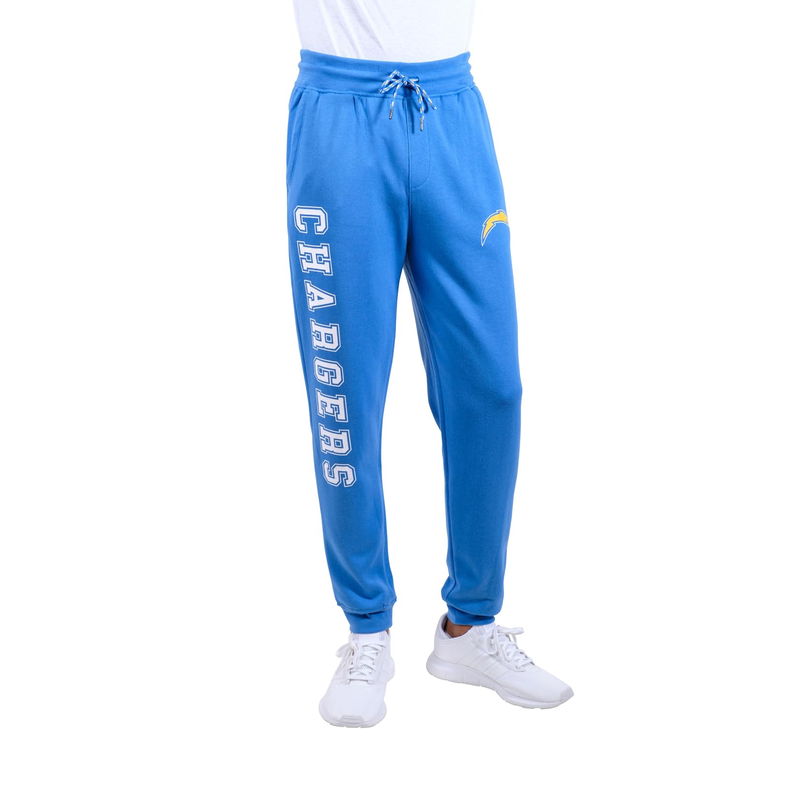 Ultra Game NFL Official Adults Super Soft Game Day Jogger Sweatpants - Unisex, Los Angeles Chargers, Team Color, X-Large Image