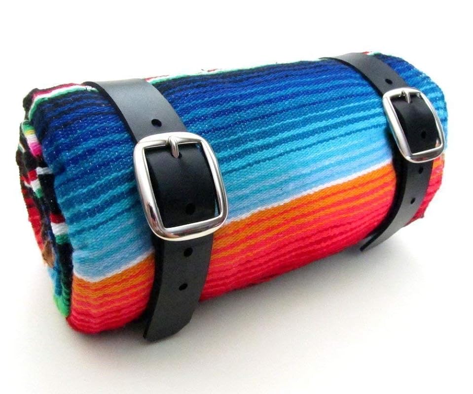 Genuine Leather Blanket Roll Handmade