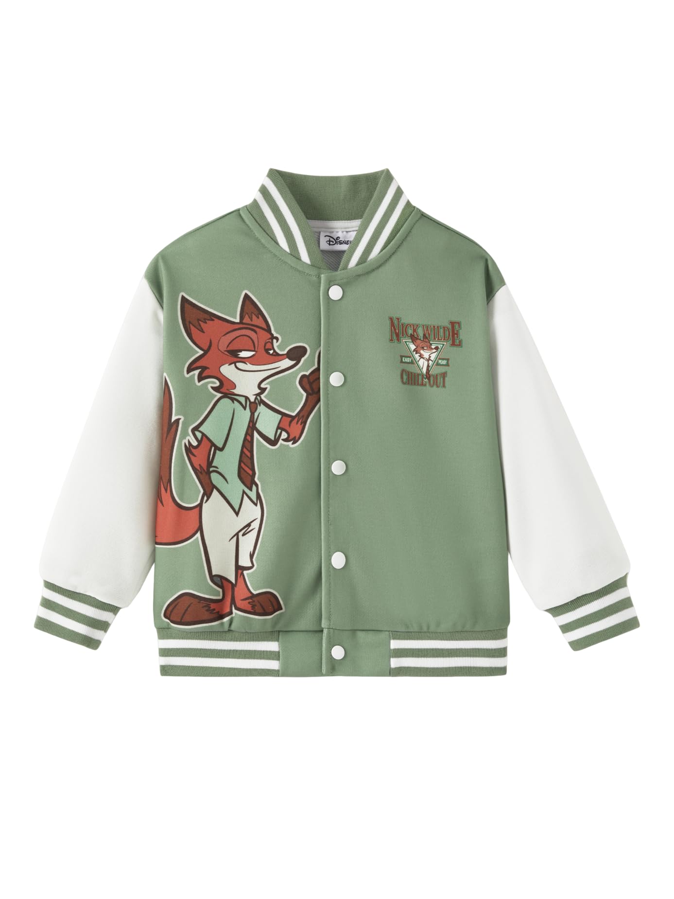 Disney Zootopia Nick Wilde Jacket Boys Varsity Bomber Letterman Baseball Coat Lightweight Kids Sweatshirt Fall Winter Outerwear Spring Outfit 10-11 Years Image