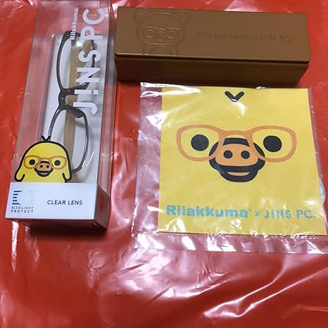 Amazon Co Jp Rilakkuma Jins Pc キイロイトリ モデル リラックマ コラボ コリラックマ ブルーライトカット眼鏡 ケース クロス ホビー