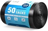 EcoBag 50 Pack Refuse Sacks 30 Micron 100L Recyclable Leak Resistant