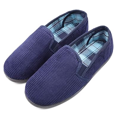 mens wide house shoes