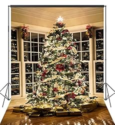 See OUYIDA 6X9FT Christmas Tree Decorating Seamless Pictorial cloth Customized photography Backdrop Background studio prop CEM03B Details