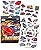 Savvi Race Car Tattoos (50 Temporary Tattoos)