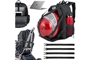 Nomad USA Motorcycle Backpack, Versatile Helmet Backpack, Sissy Bar Bag with Reflective Safety and Sissy Bar Mounts