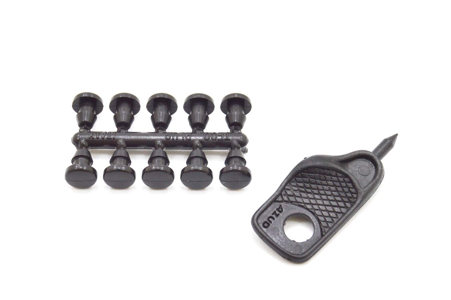 S&M 544934 Punch + 10 Drill Stoppers 4 mm Drip Irrigation, Black