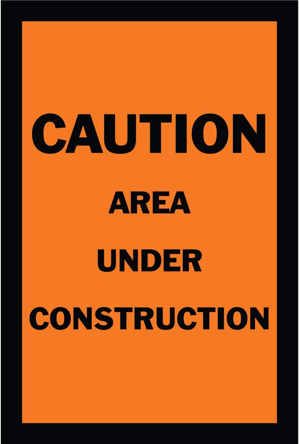 Amazon Com Half Price Banners Caution Area Under Construction
