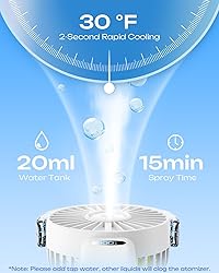 Otlonpe Handheld Misting Fan Portable, 4000mAh