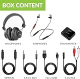 Avantree D4169 Dual Bluetooth 5.0 Wireless Headphones & Transmitter for TV No view 6