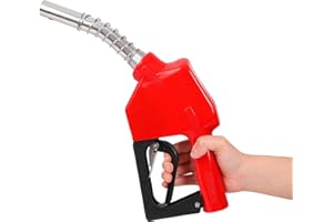 DUKVI 3/4" NPT Automatic Fuel Nozzle, Self-Sealing High Sensitivity Gun Head, 3-Speed Auto Lock & Durable Aluminum Alloy, Automatic Shut Off Gas/Diesel Nozzle for Trucks, Gas Stations, Mechanics (ID 13/16")