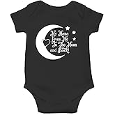 My Nana Loves Me to The Moon and Back - Funny Baby Essentials Bodysuit - Newborn Boy Clothes