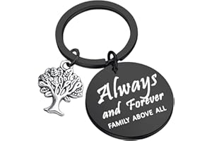 CENWA Family Tree Jewelry Always and Forever Family Above All Keychain Vampire Fans Gift TV Shows Inspired Gift