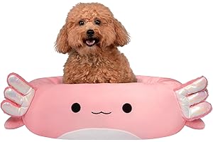 Squishmallows Original 20-Inch Archie the Axolotl Pet Bed - Small Ultrasoft Official Squishmallows Plush Pet Bed