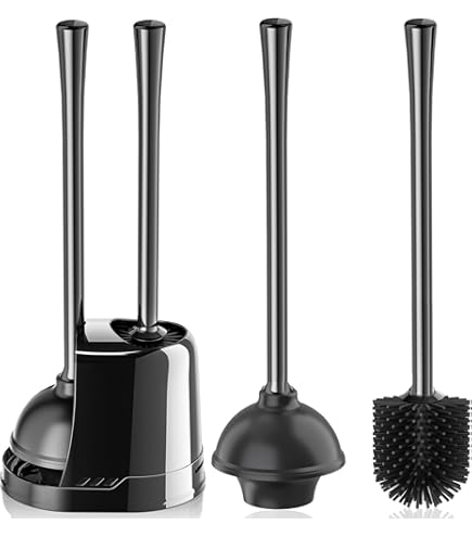 Toilet Plunger With Holder, 2 Pack Plungers For Bathroom Heavy Duty 5 7 Inch Drain And Holder Combo Cleaning White - View #10