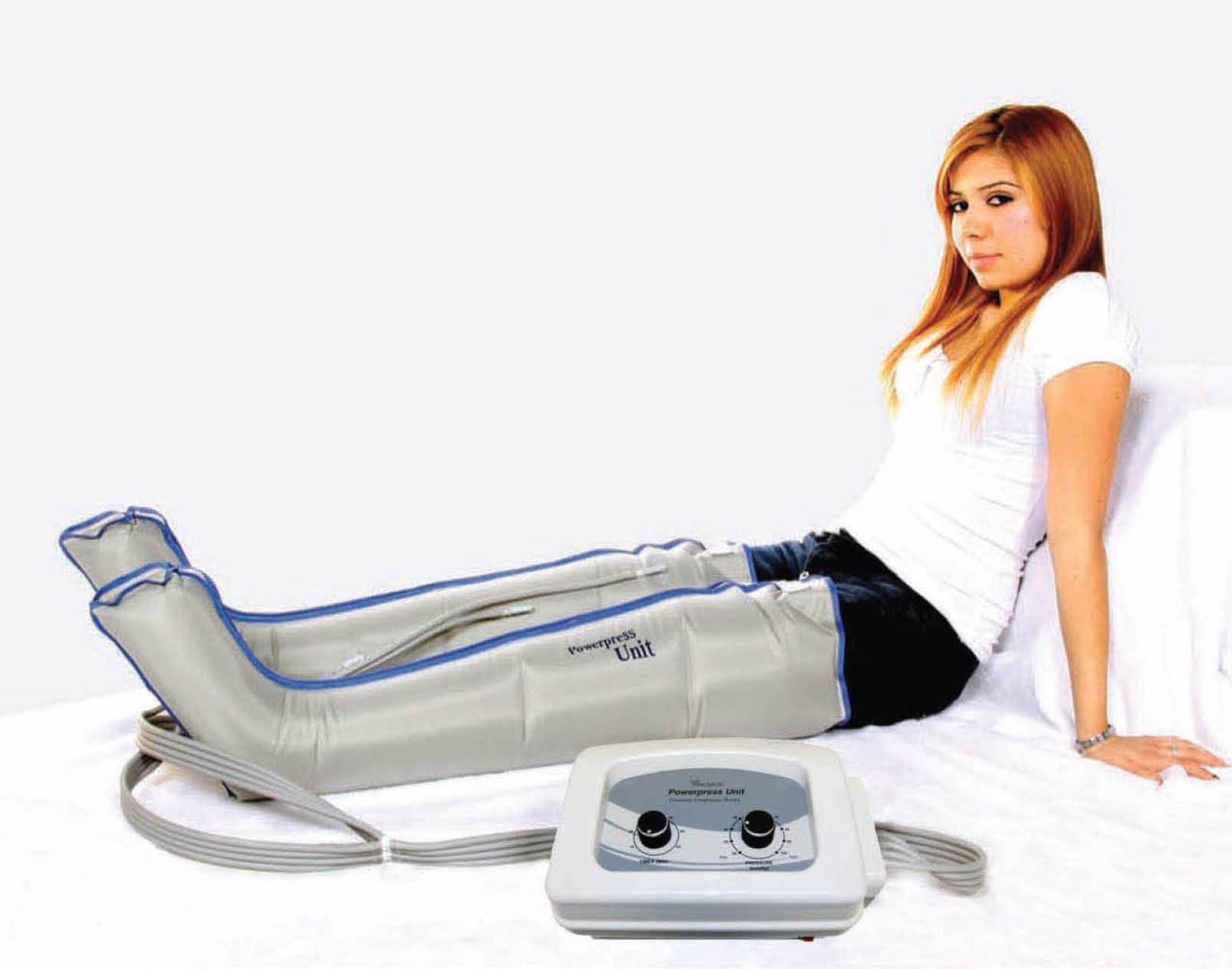 POWERPRESS Recovery Unit Gradient Sequential Compression Therapy - w/Large Full Leg Complete Set