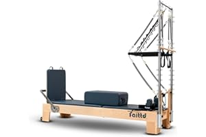 Faittd Pilates Reformer,Pilates Reformer Equipment with Reformer Accessories, Reformer Box, Padded Jump Board, Reformer Pilates Machine for Home Workouts
