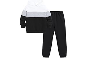 Yhnslsf Boys Clothes Fall Winter Outfits, Hoodies Workout Sweatshirt Sweatsuit Sweatpants Tracksuit for Kids Size 5-12T