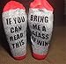 ZG&DD Mens Fashion Socks IF YOU CAN READ THIS Bring Me a Glass of Wine