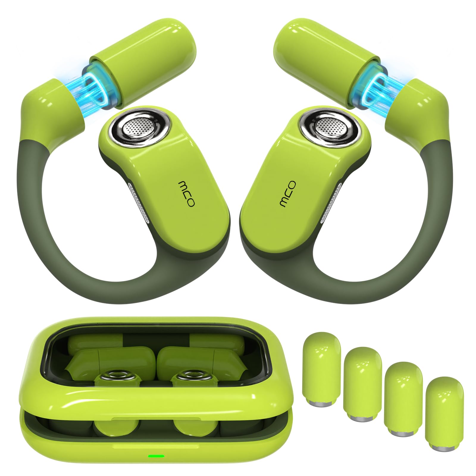 Photo 1 of **SOUND QUALITY NOT SO GOOD** OJW Open Ear Headphones, Unlimited Power Earphones with Case & Replaceable Battery, OWS Bluetooth 5.4 Wireless Headphone with Mic, IPX7 Waterproof Headset for Sports, Compatible with iPhone & Android