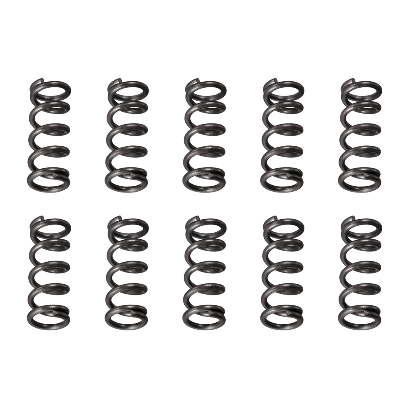 DTGN 1.2x8x20mm(DxODxL) Compression Spring - 20Pack - Good for Machinery - Spring Steel Extension Spring - Black