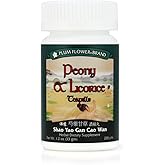 Peony & Licorice Teapills (Shao Yao Gan Cao Wan), 200 ct, Plum Flower