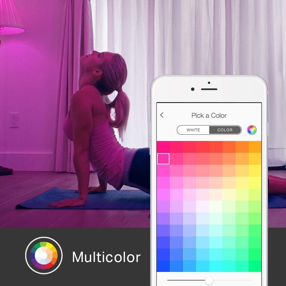 Kasa Smart Light Bulb, LED Multicolor Smart WiFi Alexa Bulbs works with Alexa and Google Home, A19, 2.4Ghz, No Hub Required, 800LM RGB Color Changing (2500K-9000K), 10.5W(KL130) - - 