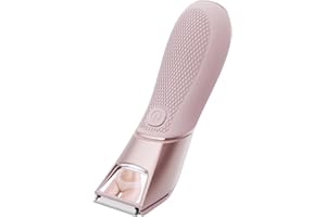 LGTGH Trimmer for Women: IPX7 Waterproof Trimmer with Ceramic Blade - Body Groomer for Pubic/Body/Groin Grooming, USB-C Charging Electric Razor Shavers, Light Pink