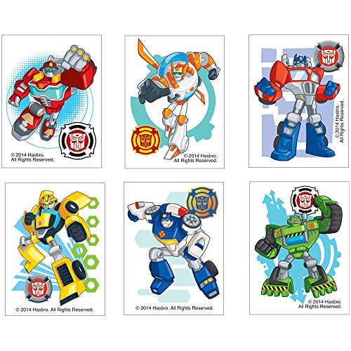 Transformers Rescue Bots Temporary Tattoos - Birthday and Theme Party Supplies - 144 per Pack