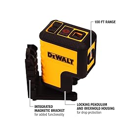 DEWALT Laser Level, 3 Spot Laser, Red