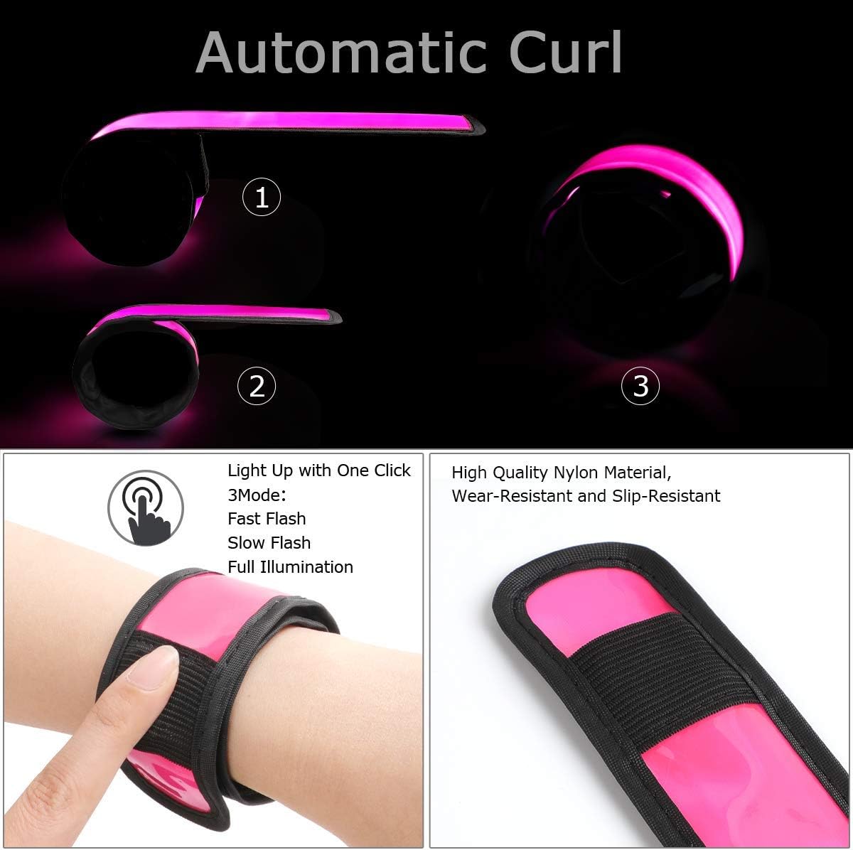Running Lights for Runners(6 Pack) Light up Led Reflective Gear Replace Safety Vest/Sash, Running Reflector Gear for Walking, Cycling, Jogging at Night Time, Ideal Gifts for Female, Men, Women, Walkers. : Sports & Outdoors