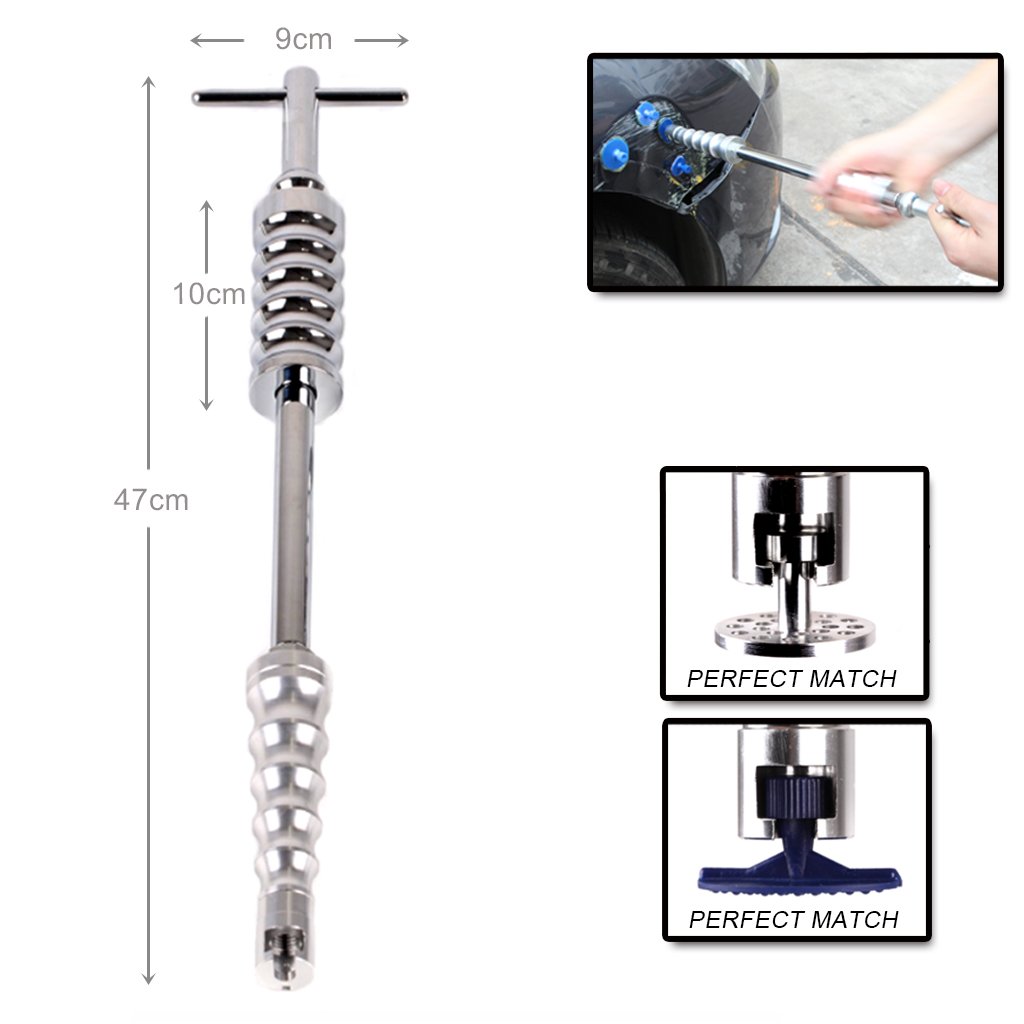 Mookis Paintless Dent Repair Tools, 77PCS Dent Removal Tools with