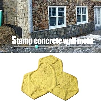 Reusable Concrete Wall Stamp Molds Masonry Forms Stone Patio Yard