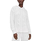 PJ Salvage Women's Cozy Chenille Cable Knit Hoodie