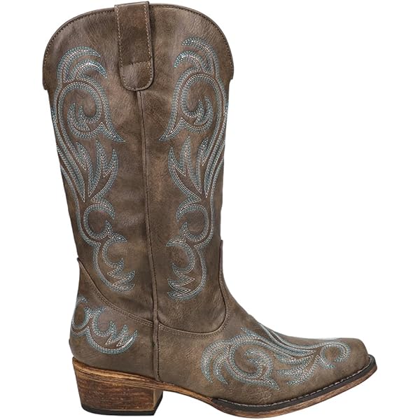 Amazon.com | ROPER Womens Riley Scroll Embroidered Snip Toe Casual