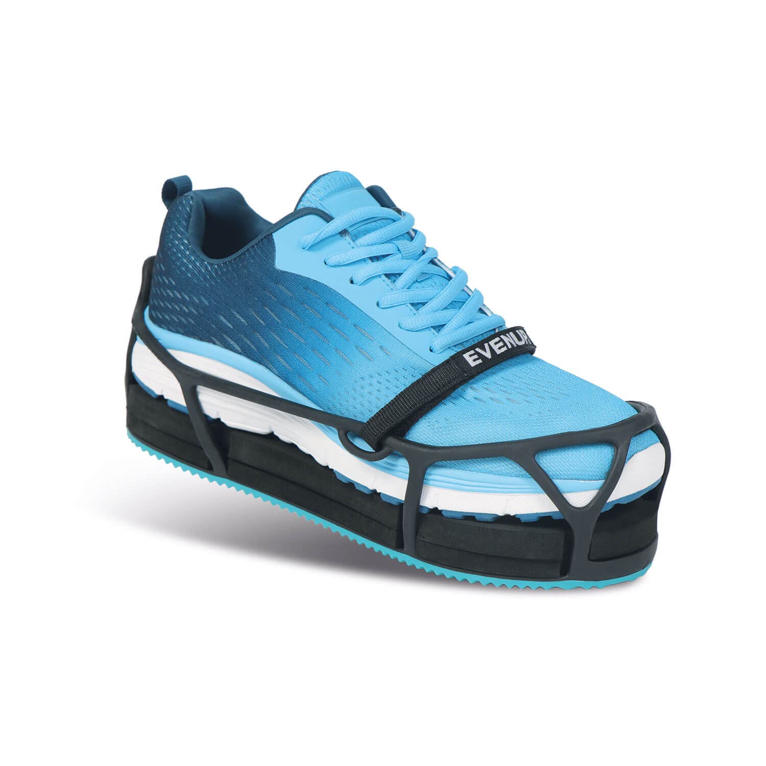 EvenUp Shoe Raise | 3 Height Options in 1 Shoe | Levels Cast-Caused Height | Size Large UK 9.5-11 Black