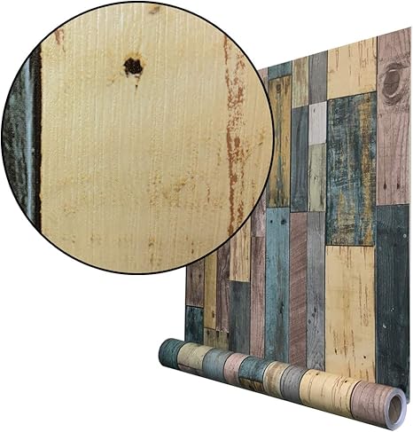 Amazon Wagic ウォジック 貼ってはがせる 壁紙 シール 10m 厚手タイプ 木目調 賃貸okの簡単リメイクシート 壁 Diy インテリア 防水 リフォーム プレミアムウォールデコシート グリーンミックス Wa323 壁紙