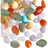 PH PandaHall 60pcs 6 Colors Irregular Natural Gemstone Beads 5~8mm Nugget Tumbled Chakra Bead with 0.8mm Hole Crystal Drilled Loose Beads Gemstone Bead for Bracelet Earrings Necklace Jewelry Making