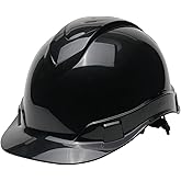 Pyramex Ridgeline Cap Style Hard Hat 4 Point Ratchet Black