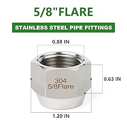TAISHER 2PCS Forging of 304 Stainless Steel SAE 45