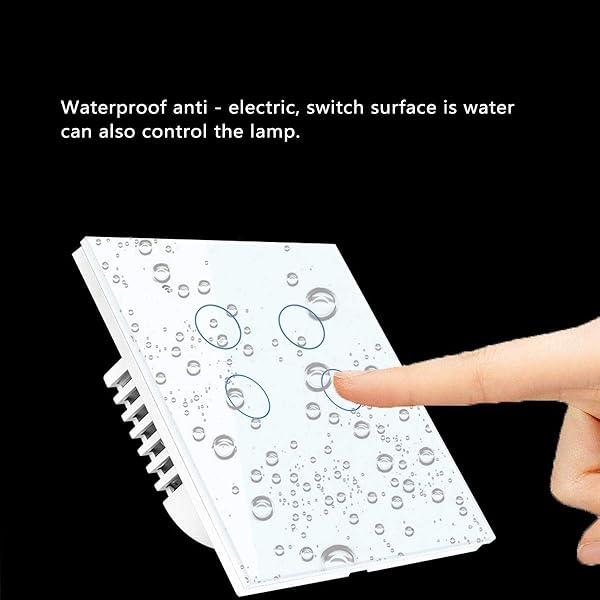 MUCHENG ZI Schalter Zubehr AC 100 240V 86 Typ EUUK Smart Home Wand Noten Schalter Wasserdicht Arbeit mit Alexa Google Assistent IFTTT Farbe Wei