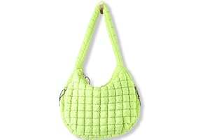 BABYSUN Puffer Tote Bag for Women Large Quilted Tote Bag Quilted Carryall Bag Soft Puffy Crossbody Bag Hobo Handbags Puff Purse