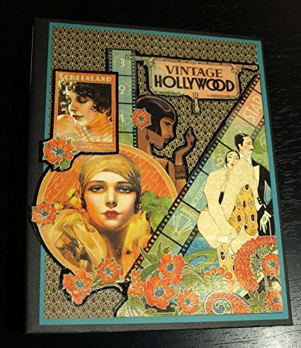 Vintage Hollywood Blank Scrapbook- Hardback Mini Album - Handmade Scrapbook- Graphic 45 Vintage Hollywood
